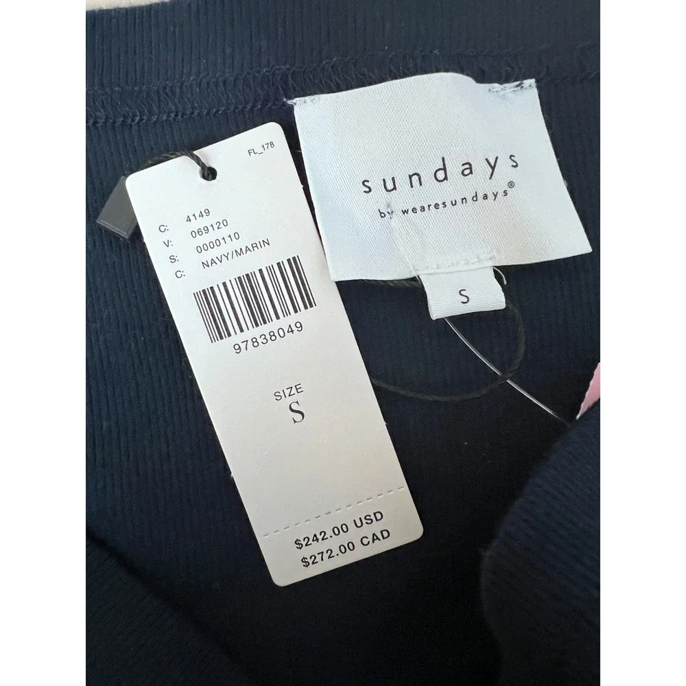 Sundays Tube Dress Women S Navy New Strapless Paperbag‎ Waist Anthropologie